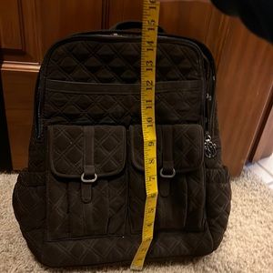 Vera Bradley Brown Quilt Backpack